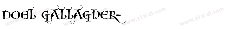 Noel Gallagher字体转换